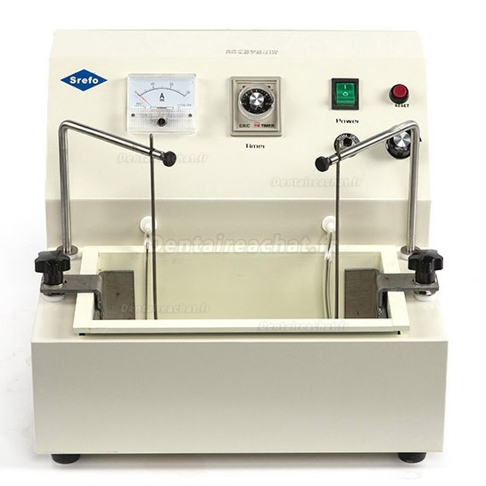 Machine de polissage électrolytique pour laboratoire dentaire Srefo® R-1202 avec deux bains-marie